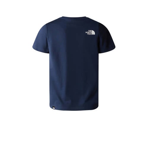 The North Face T-shirt Simple Dome donkerblauw Katoen Ronde hals 134 140