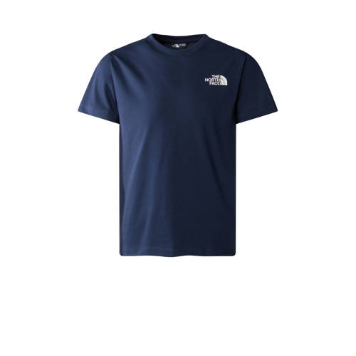 The North Face T-shirt Simple Dome donkerblauw Jongens/Meisjes Katoen Ronde hals