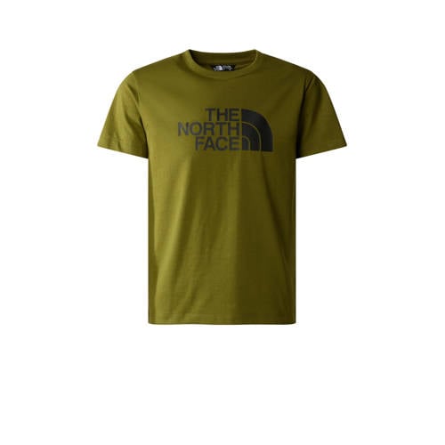 The North Face T-shirt Easy olijfgroen/zwart Jongens/Meisjes Katoen Ronde hals