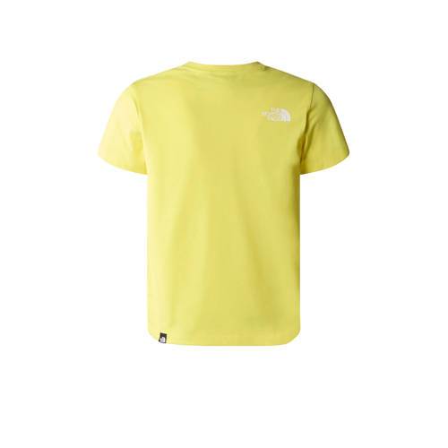 The North Face T-shirt Simple Dome geel Katoen Ronde hals 170 176