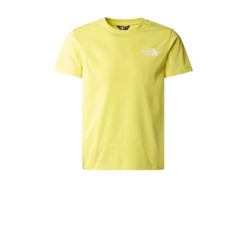 The North Face T-shirt Simple Dome geel Jongens/Meisjes Katoen Ronde hals