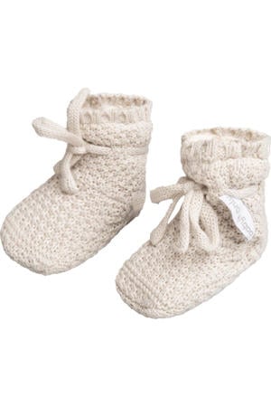 gebreide slofjes Willow warm linen