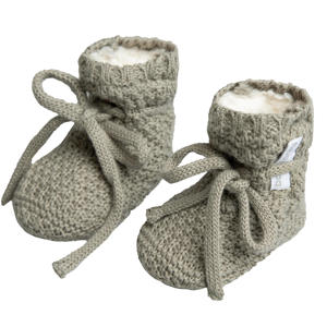 gebreide slofjes Willow urban green