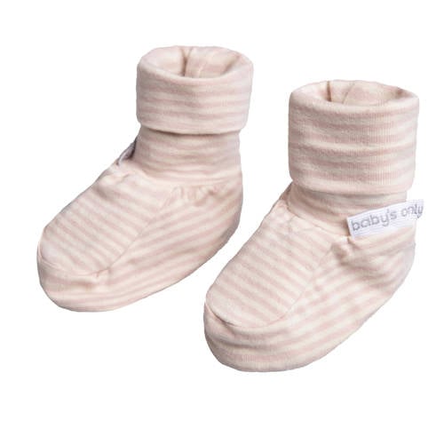 Baby's Only slofjes Stripe oud roze Jongens/Meisjes Katoen Streep