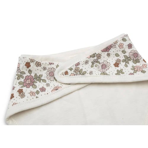 Jollein bandana slab set van 2 Retro Flowers Roze Bloemen