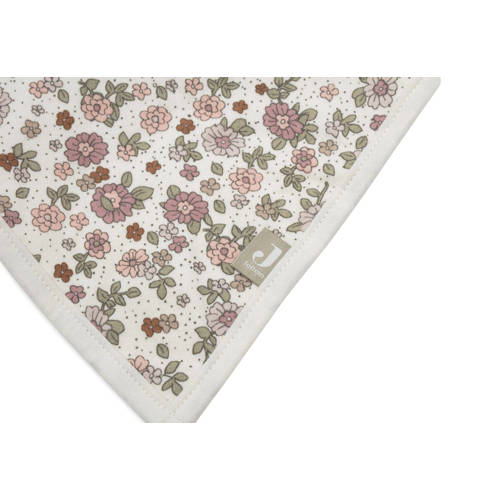 Jollein bandana slab set van 2 Retro Flowers Roze Bloemen