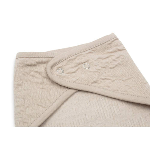 Jollein bandana slab Soft Waves set van 2 Nougat Beige Effen