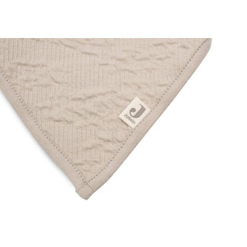 Jollein bandana slab Soft Waves set van 2 Nougat Beige Effen