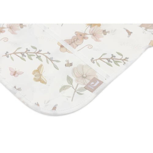 Jollein waterproof slab met mouw Dreamy Mouse Ecru Bloemen