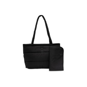 puffed bag mom luiertas - black