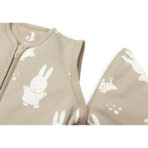 Jollein baby slaapzak met afritsbare mouw Miffy&Snuffy Olive Green Babyslaapzak Groen 70