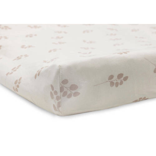Jollein aankleedkussenhoes Jersey 50x70cm Twig Wild Rose Roze Bloemen