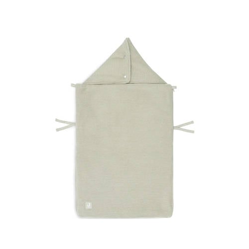 Jollein universele voetenzak autostoel/kinderwagen cat. 0 Basic Knit - Olive Green Groen afbeelding