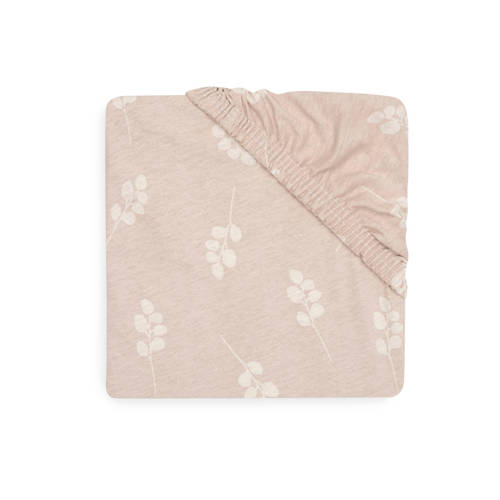 Jollein katoenen jersey wieg hoeslaken 40 50x80 90cm Twig Wild Rose Roze