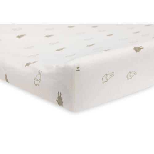Jollein jersey aankleedkussenhoes 50x70 cm Happy Miffy Olive Green Ecru