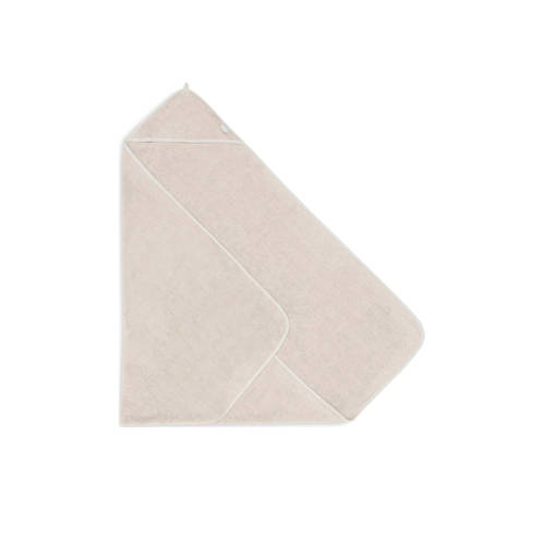 Jollein badstof badcape 100x100cm Nougat Handdoek badcape Beige Effen