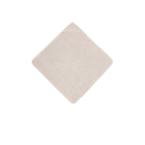 Jollein badstof badcape 100x100cm Nougat Handdoek badcape Beige Effen