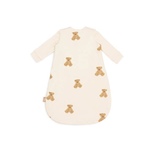 Jollein 4-seizoenen baby slaapzak 60cm Teddy Bear Babyslaapzak Ecru All over print