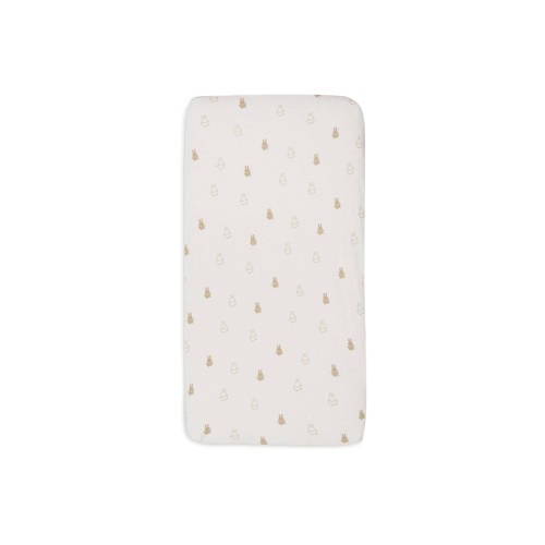 Jollein katoenen jersey wieg hoeslaken 40 50x80 90cm Happy Miffy Nougat Beige