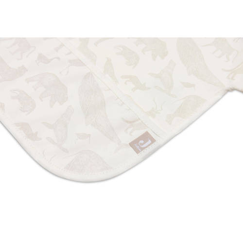 Jollein waterproof slab met mouw Animals Nougat Beige Dierenprint