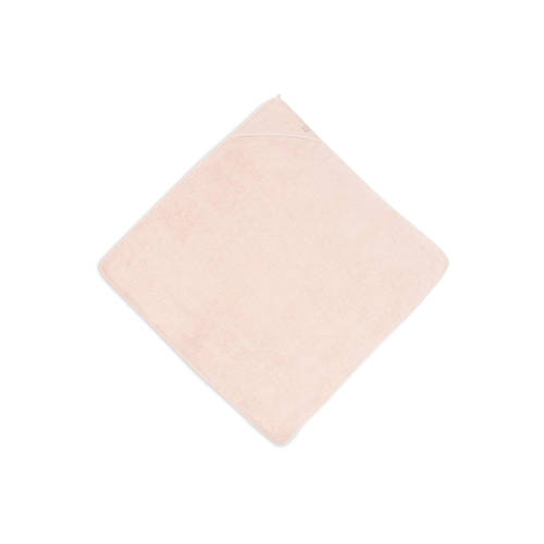 Jollein badstof badcape 100x100cm Pale Pink Handdoek badcape Roze Effen