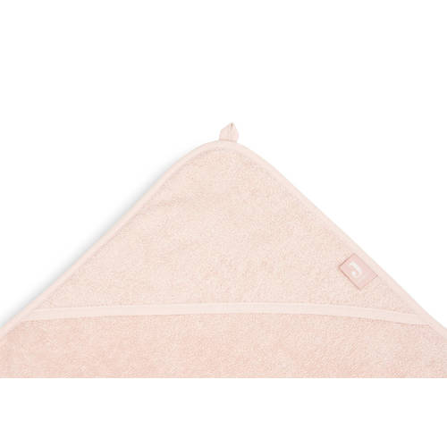 Jollein badstof badcape 100x100cm Pale Pink Handdoek badcape Roze Effen