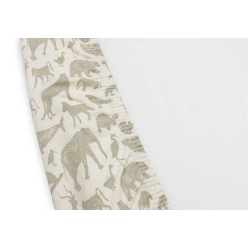 Jollein aankleedkussenhoes Jersey 50x70cm Animals Olive Green Groen Dierenprint