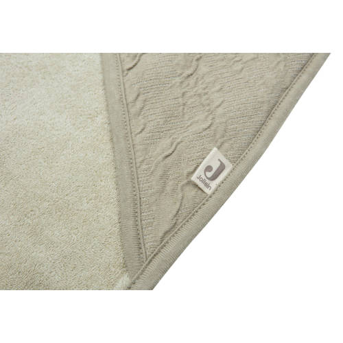 Jollein badcape 75x75cm Soft Waves Olive Green Handdoek badcape Groen