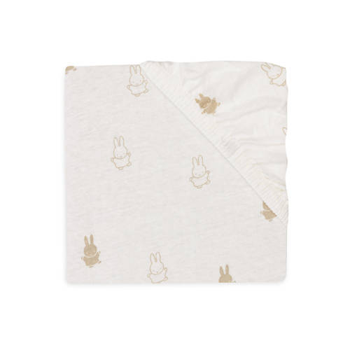 Jollein jersey aankleedkussenhoes 50x70 cm Happy Miffy Nougat Beige Personage