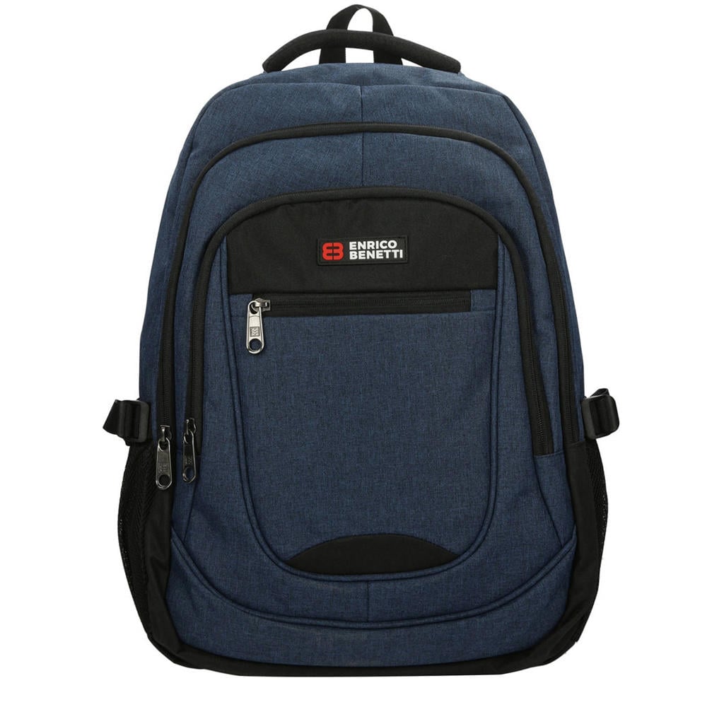 Enrico Benetti rugzak Hamburg 17 inch blue