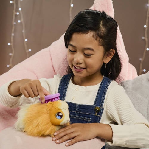 Moose Toys mama surprise cavia interactieve knuffel Beige