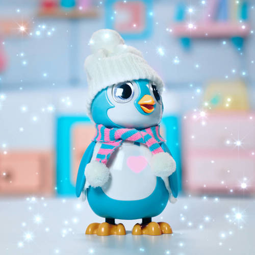 Silverlit rescue penguin blauw interactieve knuffel