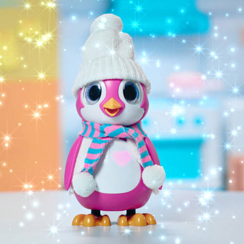 Silverlit rescue penguin roze interactieve knuffel