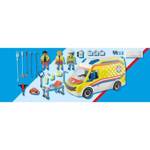 PLAYMOBIL City Life Ambulance met licht en geluid 71202 Speelset
