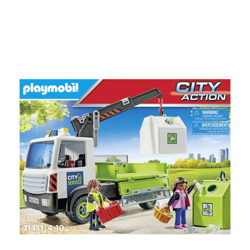 PLAYMOBIL City Action Glasbak ophaaldienst 71431 Speelset