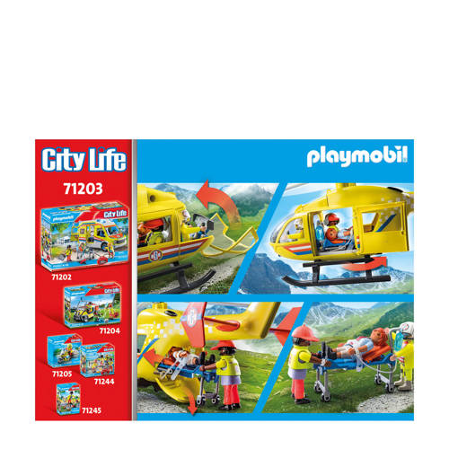 PLAYMOBIL City Life Reddingshelikopter 71203 Speelset