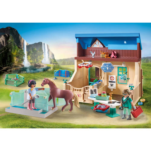 PLAYMOBIL Horses of Waterfall Paardrijtherapie & dierenartsenpraktijk 71352 Speelset