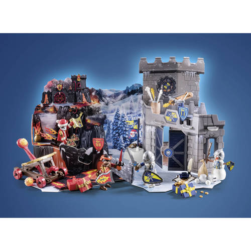 PLAYMOBIL Christmas Adventskalender Strijd in de sneeuw 71346 Speelset