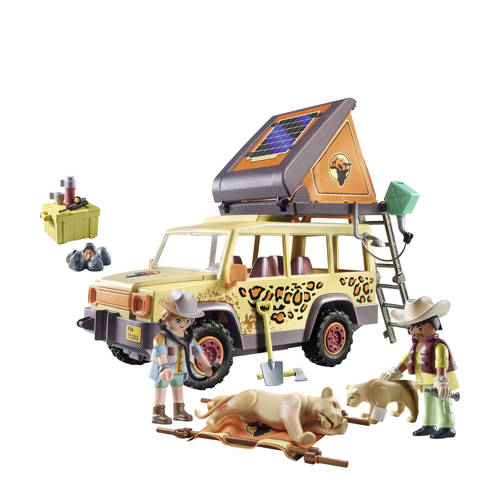 PLAYMOBIL Wiltopia Met de terreinwagen bij de leeuwen 71293 Speelset