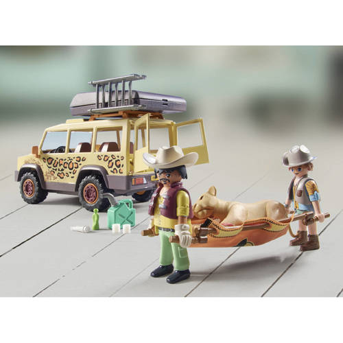 PLAYMOBIL Wiltopia Met de terreinwagen bij de leeuwen 71293 Speelset