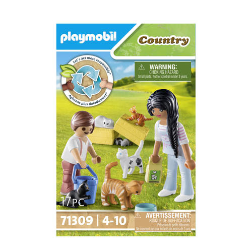 PLAYMOBIL Country Kattenfamilie 71309 Speelset | Speelset van