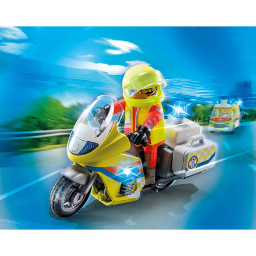 PLAYMOBIL City Life Noodmotorfiets met zwaailicht 71205 Speelset