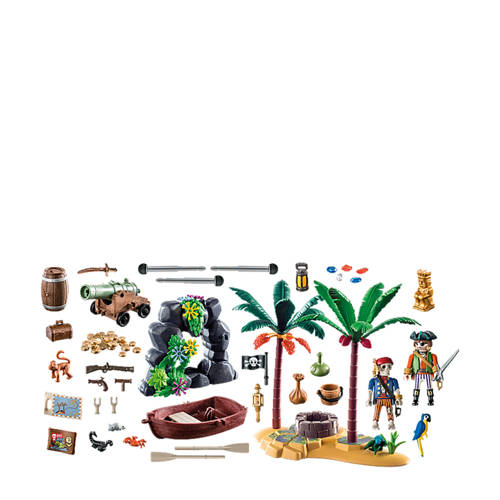 PLAYMOBIL Pirates Piratenschateiland met skelet 70962 Speelset