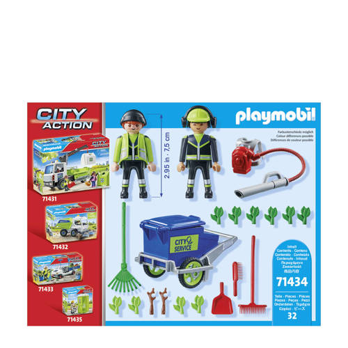 PLAYMOBIL City Action Figurenset schoonmaakteam 71434 Speelset