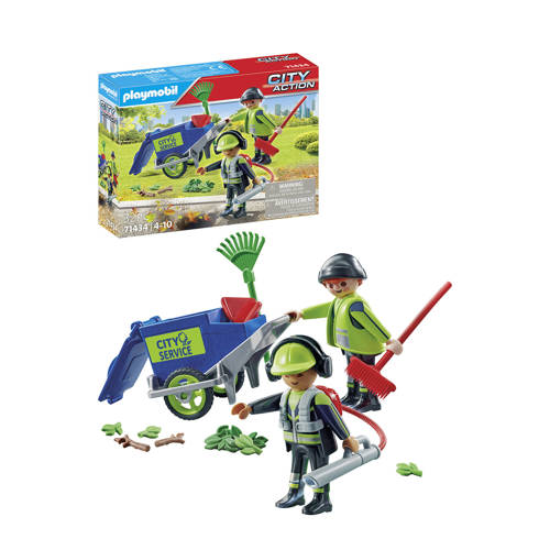 PLAYMOBIL City Action Figurenset schoonmaakteam 71434 Speelset