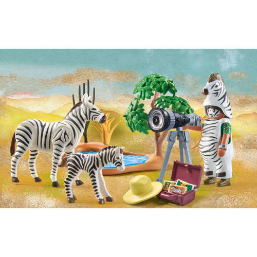 PLAYMOBIL Wiltopia Onderweg met de dierenfotograaf 71295 Speelset