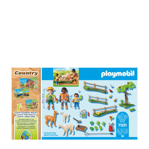PLAYMOBIL Country Alpaca wandeling 71251 Speelset