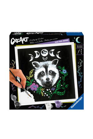 Pixie Cold Edition Raccoon - Schilderen op nummer voor volwassenen