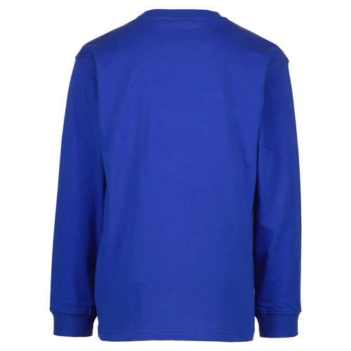 VINGINO sweater Boris met printopdruk blauw Printopdruk 116