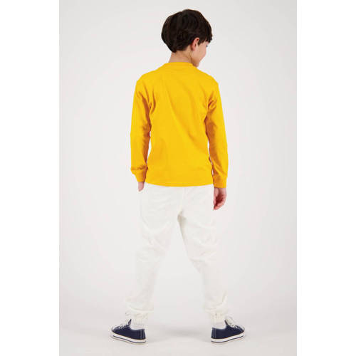 VINGINO sweater Boris met printopdruk geel Printopdruk 104